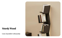 Built-in LED Light Lighted Corner Book Shelf Space-Saving Design 6-Tier Lighted Corner Shelf Sturdy Structure Bookcase Decorative Piece for Apartment Dwellers, Homeowners, Collectors, Study Room, Home Office, Bedroom, Reading Nook