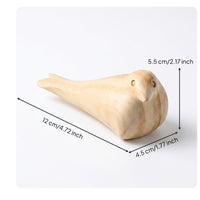 Wooden Bird Statue Presentable Figurine Rustic House Decoration