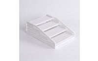 Waste Containment Area Ramp with Slatted Surface Anti-Tracking Adjustable Cat Waste Containment Area Step Joint-Friendly Elevated Cat Step for Cats