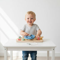 Early Learning Car Dashboard Toy Board Fine Movement Skills Wooden Steering Wheel Toy Travel Friendly Interactive Wooden Dashboard for Children