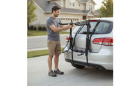 Trunk Mount Bike Rack Strap-Secured Trunk Bike Rack Compact Cycle Carrier with Straps for Cyclists