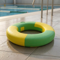 Solid Foam EVA Swim Loop Double Color Non Inflatable Swim Loop Segmented Design Circular Flotation Aid Polished Surface