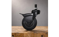 Grill Leg Caster Swivel Locking Caster Wheel Replacement Hardware for Outdoor Cooker Setup