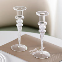 European Modern Creative Diamond Glass Candle Holder