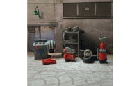 Molded Miniature Repair Shop Set Detailed Garage Diorama Kit Realistic Scale Model Garage Accessories Compact for Collectors