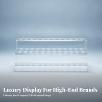 Transparent Acrylic Pen Rack Glossy Clear Pen Display Circular Slots
