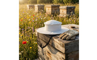 Wide Brim Beekeeping Veil Hat Full-Face Beekeeping Hat Support Rings Beekeeper Cap with Mesh Net for Beekeepers