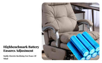 Ergonomic Design Reclining Highspine Chair with Footrest Height Adjustable Highspine Recliner with Footrest Electric Controls managerial Seat 360° rotate for managerials, Big and Tall People, video game enthusiasts, Study, Conference Room
