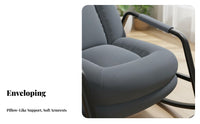 Upholstered Rocking Lounger Ergonomic Design Upholstered rocking chair with Footrest Soft Padded padding Living Room Seating for Homeowners, Balcony, Bedroom