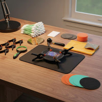 174 Pieces Collectible Card Flattening Kit on Exteriors Card Cleaning Kit Loupe Hobby Accessory for Collection Room