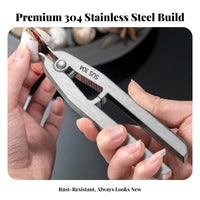 Stainless Steel Clam Unseal Er Labor-Saving Clam Unseal Er Seafood Shell Splitter Long-Lasting Tool Ergonomic Design