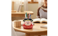 Figurine Pen Holder Compact Desk Pencil Cup Cute for Office, Students