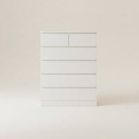 Chest of Drawers with Handleless Drawers Wall-Hugging Handleless Dresser Modern Floor Storage Cabinet for Bedroom, Living Room