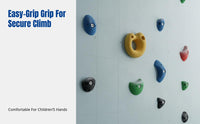 Wall Climbing Hold Non-Slip Surface Textured Rock Holds Child-Safe Easy Installation for Adults, Indoors, Indoor, Kindergarten