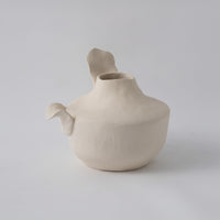 Ceramic Vase Handmade Artistic Vase Asymmetrical Vessel for Living Room