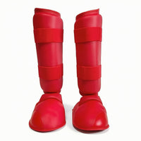 Shin and Instep Guards Acolchado Shin Guards with Foot Protector Flexible Protector Espinilla Y Empeine for Fighting Artists