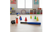Foam Baseball Hitting Stick Set Lightweight Soft Baseball Toy Set Easy to Assemble for Beginners