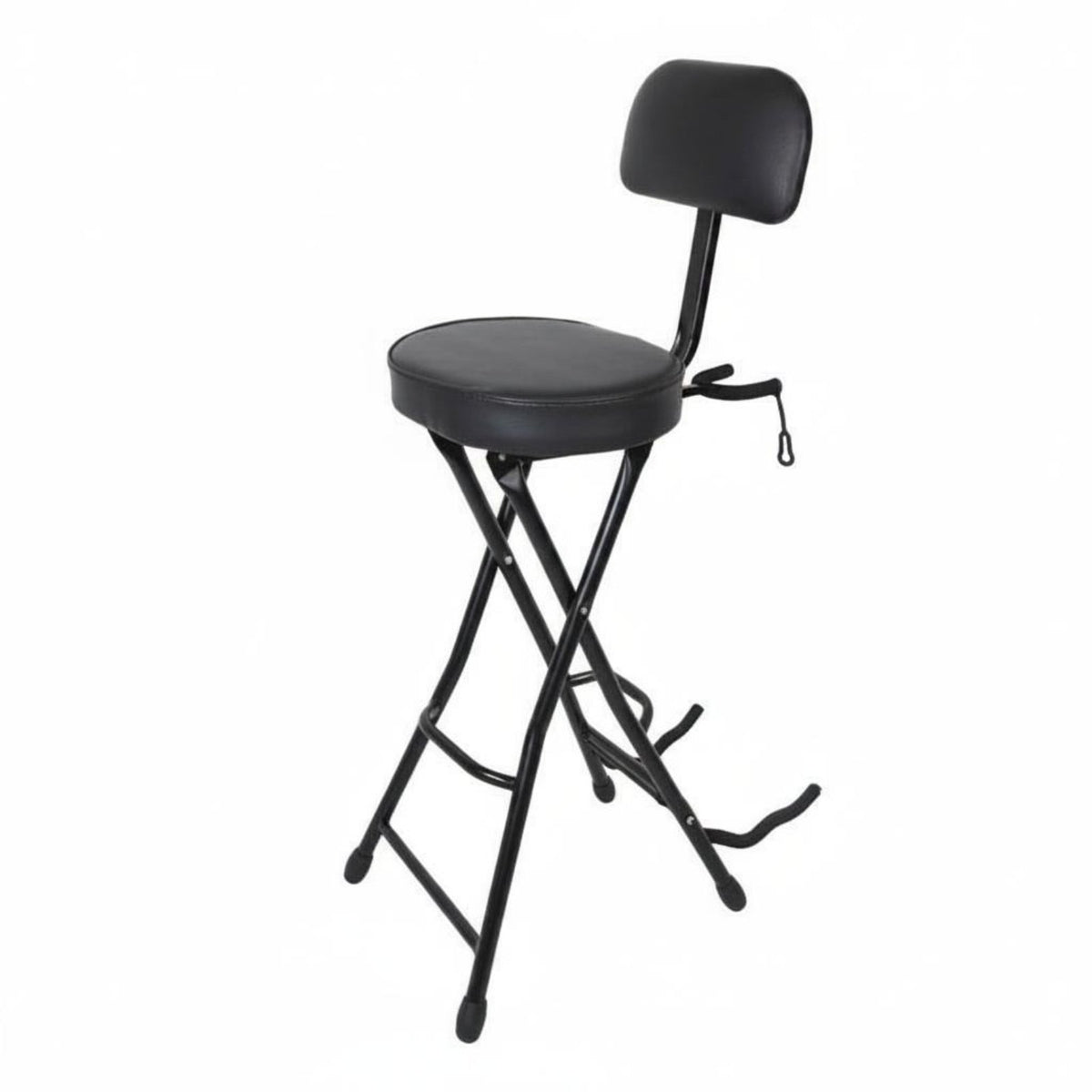 Guitar Stool with Backrest Portable Folding Guitar Chair Easy to Transport Furniture for Guitarists, Home Practice