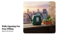 Long Spout Watering Can Large Capacity Watering Pot with Sprinkler Head Plastic Garden Waterer Wide Mouth Opening for Outdoor