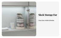Acrylic Mirror Cabinet Organizer Space Saving Clear Acrylic Organizer Clear Design Lipstick Storage Rack for Women, Dressing Table, Drawer