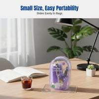 Mini Stapler Set, Jelly Clear Stationery Kit, Portable Scissors, Hole Punch, High-Visibility Design