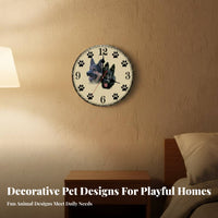 Non-Ticking Silent Wall Clock Quartz Movement Silent Analog Clock Battery Operated for Homeowners, Pet Owners, Living Room, Bedroom, Nursery