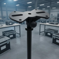 Sturdy Plastic Speaker Cabinet Pole Socket Secure Fit Speaker Cabinet Pole Mount Single-Piece Molding for DJs, Stage, Live Performance