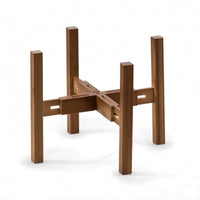 Plant Stand with Adjustable Width Expandable Wooden Plant Stand Pot Holder Modern Furniture Space-Saving for Home Decorators