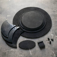 Easy to Install Drum Quiet Practice Kit Thick Foam Quiet Drum Pad Kit Stable Placement Cymbal Muffler Pads Compatible with Acoustic and Electronic Drums for Studio