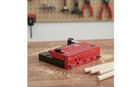 Round Rod Drill Guide Precision Center Hole Drill Jig Stable Clamping Round Rod Holder for Hobbyists