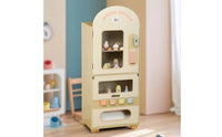 Pretend Play Vending Machine Screen Wooden Vending Machine Interactive for Kids, Toddlers, Playroom, Classroom, Preschool