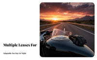 Photochromic Motorcycle Helmet Visor Protection Motorcycle Helmet Sun Visor Scratch-Resistant for Road Riding, Daily Commute, Motorsports
