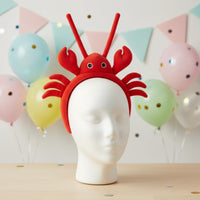 Cute Crustacean Headband Photo Prop Soft Toy Crustacean Hair Band Funny Crab Costume Headband for Party, Stage