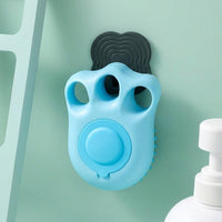 Cat Brush for Short Haired Cats and Long Haired Cats, Paw Shape Cat Grooming Brush with Soft Silicone Bristles, Multi-functional Pet Grooming