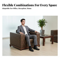 Wooden Frame Couch and Table Combination New Chinese design Sofa Set Modern Minimalist Design Office Furniture for Businesses, Hotel Lobby, Living Room
