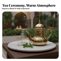 Moroccan Serving Pot Heat Resistant Handle Comfortable Grip Safe Pouring for Guests