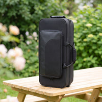 Hard-Shell Saxophone Case with Backpack Straps Padded Saxophone Case Sturdy Adjustable for Students, Commuting