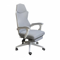 Ergonomic Design High-Back Reclining Chair with Footrest 360° Swivel Reclining Task Chair with Footrest Adjustable Support Office Furniture Reclines up to 165 Degrees for Work-from-Home Workers, Students, Gamers, Restping, Gaming, Studying, Workplace