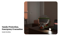 Fire Escape Hood Multi-Layer Filtration Fire Escape Mask Quick Donning for Home