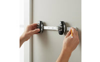 Measuring Bar Frame Hanging Tool Clamps Picture Hanging Tool Adjustable Sliding Connector