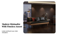 Italian design Armless 3-Seater Settee Luxury Feel Sofa Minimalist Design Couch Retro Aesthetic for Apartment Dwellers, Young Adults, Business Owners, Living Room, Office, Reception Area, Bedroom