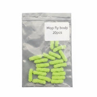 Mop Fly Body Material Bright Colors Soft Worm Fly Tying Material Realistic Imitation for Anglers