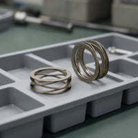 2 Pieces Black Wave Spring Slimline Wave Spring Washer Compact Crinkle Washers Metal for Mechanics