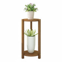 Multi-Tier Design Tiered Corner Plant Stand Minimalist Design Tiered Corner Stand Sturdy Construction Display Shelf Space-Saving for Home Decorators, Homeowners, Apartment Dwellers, Balcony, Living Room, Outdoor, Bedroom