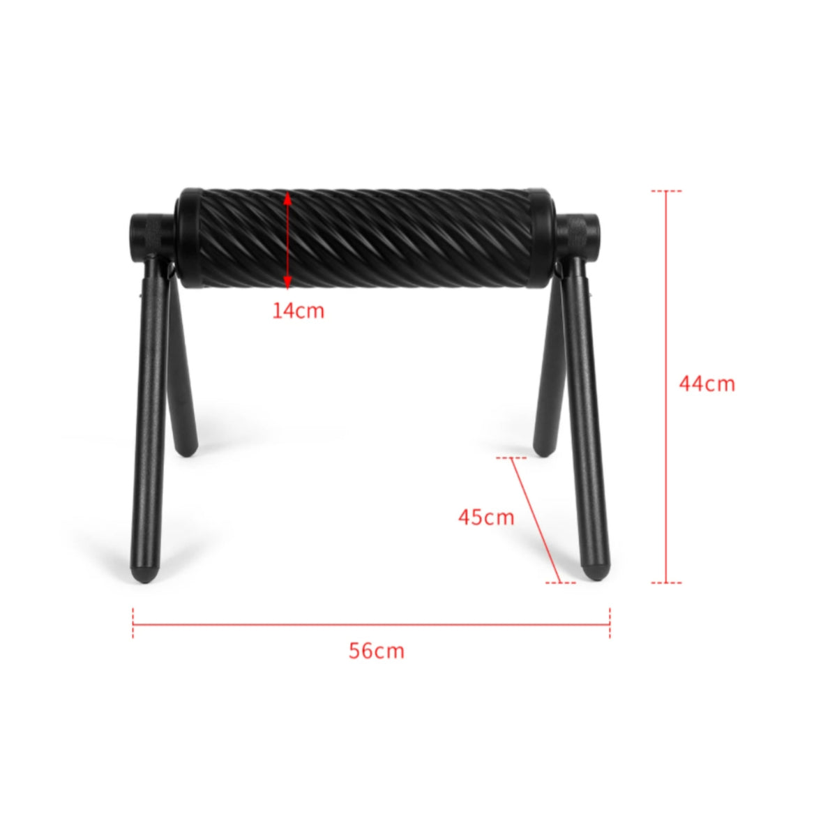 Stable Leg Training Device Ribbed Foot Exercise Roller Compact Three-Legged Leg Roller Metal