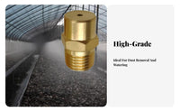Brass Solid Cone Nozzle Versatile High Pressure Spray Nozzle Resistant High Pressure Spray Head for Farmers, Humidification, Irrigation