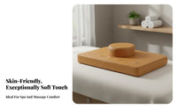 Anti-Collapse Beauty Bed Pillow High-Rebound Foam Face Hole Pillow Skin-Friendly Material for Spa Therapists, Home Users, Rehab Center