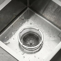 Kitchen Sink Strainer with Handle, Stainless Steel Strainer and Sink Drain Strainer, Large Sink Waste Strainer to Prevent Household Drain Clogs