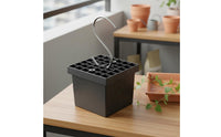 Multi-Purpose Vine Planter Bracket Easy to Install Wall Mounted Flower Pot Holder Space Saving Ceiling Hanging Planter Holder Black Finish for Balcony, Garden