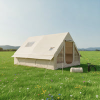Large Inflatable Tent with Chimney Port Jack Heavy-Duty Inflatable Cabin Tent Long-Lasting Portable for Families